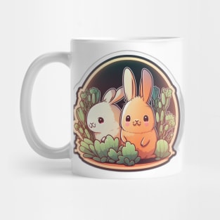 Cute Bunnies Kawaii Mug